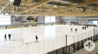 Eissporthalle Burgau Blick von Tribüne