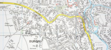 Stadtplan der Stadt Burgau 